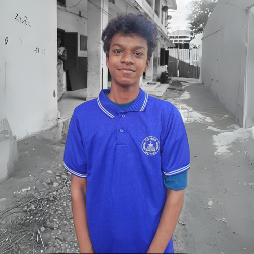 Front Side Single Color Printing  T-Shirt